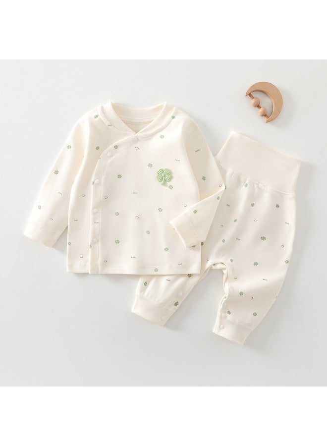 Baby Autum Clothing Set Split Autum Pants Type A Bottoming One-year-old Pajamas Newborn Male And Female Baby Clothes Pure Cotton Autum