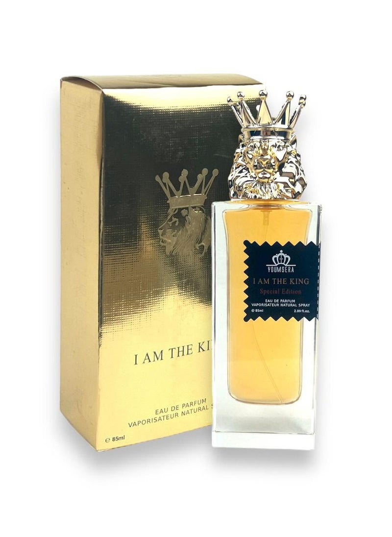 YOUMSERA I Am The King Special Edition For Men Edp 85ml (Gold)  - Image 3