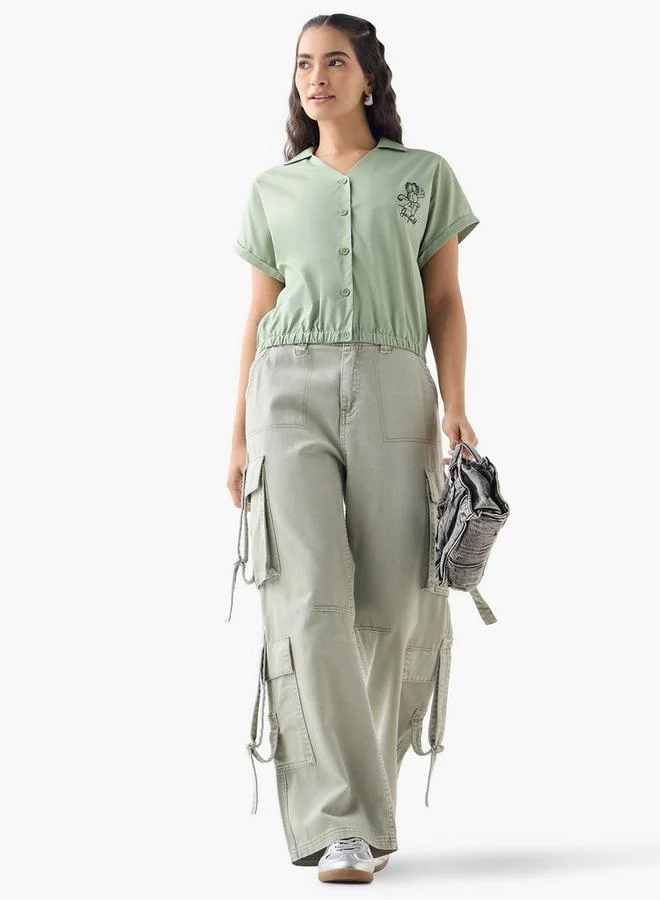 اس بي كاركترز تيشيرت غارفيلد بتفاصيل وحاشية مطاطية