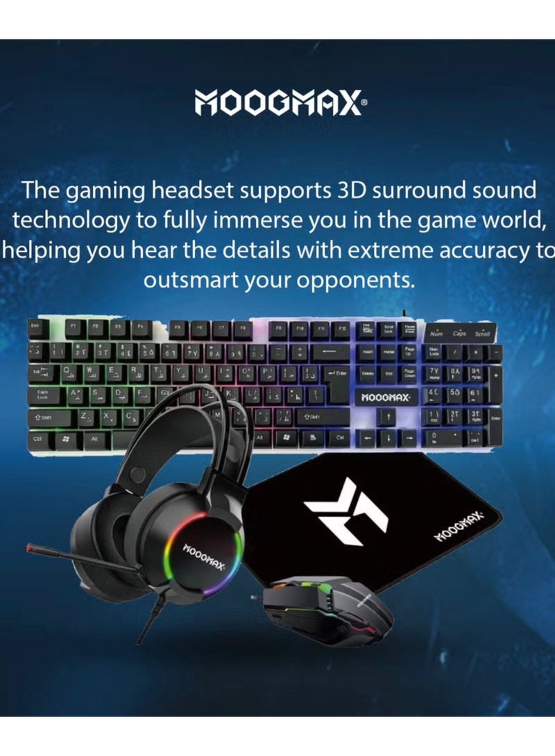 Moog Max MX-KB005 Keyboard + Mouse + Headset Gaming Package - Image 4