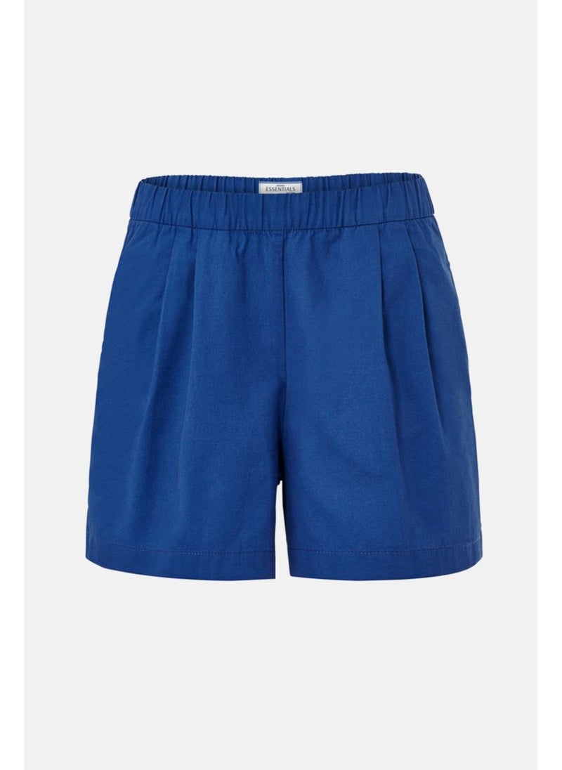 Tchibo شورتات أساسية بسيطة للنساء، زرقاء - Image 4