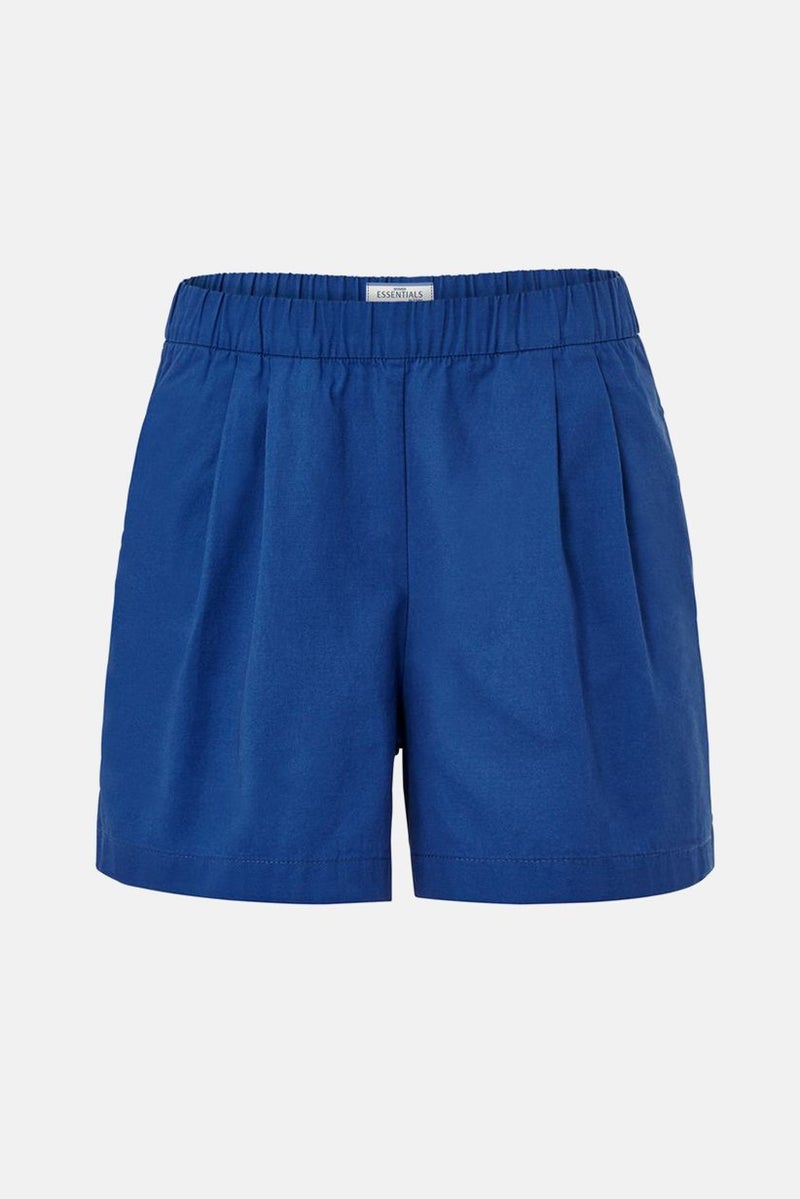 Tchibo Women Solid Basic Shorts, Blue - Image 3