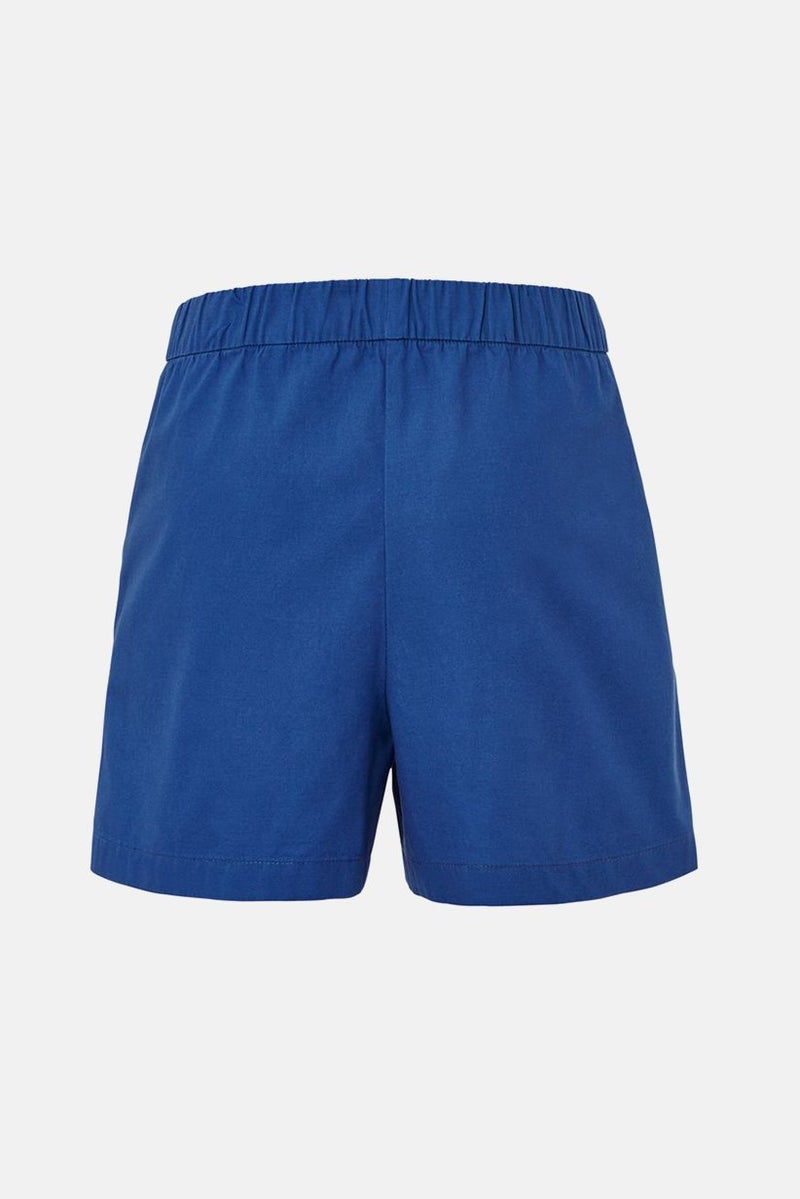 Tchibo Women Solid Basic Shorts, Blue - Image 3