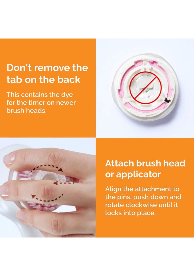 Clarisonic Sensitive Facial Cleansing Brush Head Replacement | Compatible with Clarisonic Mia 1, Mia 2, Mia Fit, Alpha Fit, Smart Profile Uplift, 4 Pack  - Image 3
