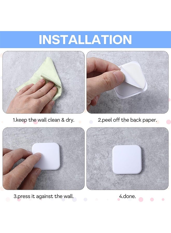 ليمون 9 قطع من سدادات الأبواب الجدارية، مصنوعة من مطاط ناعم يحمي المقبض والجدار، كما أنها مزودة بواقي جداري، مع لاصق خلفي يسمح بتركيب سريع وسهل على جدران المنزل والمكتب والمدرسة. - Image 2