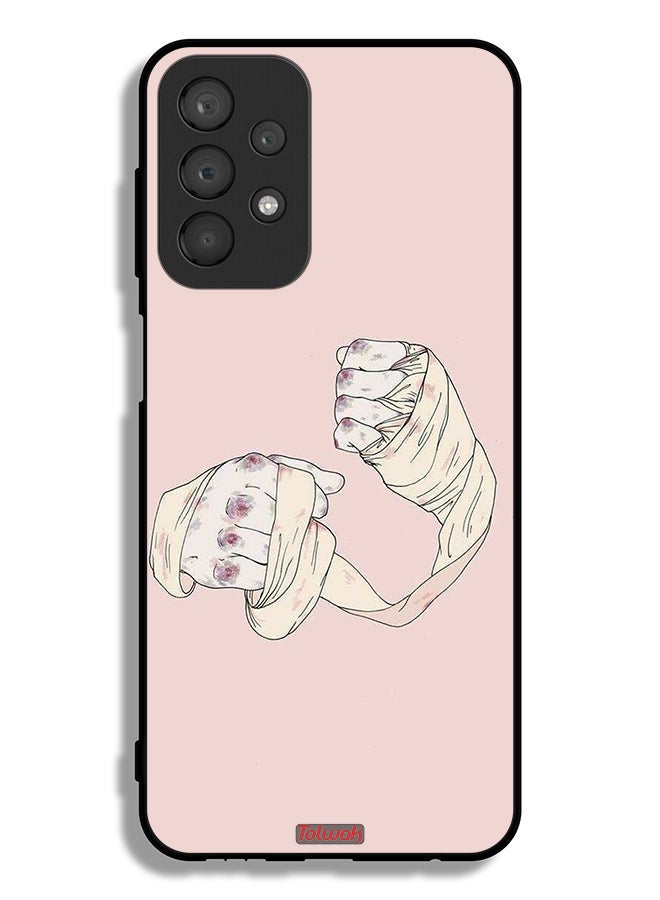 Tolwak Samsung Galaxy A23 4G Protective Case Cover Fighter Art - Image 1