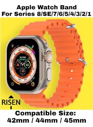 Ocean Loop Silicone Strap For iWatch Series 8/SE/7/6/5/4/3/2/1 Replacement Strap For Apple Watch Bands 42mm / 44mm / 45mm - pzsku/Z3AFA0CB93A121DC5C7C0Z/45/_/1675588864/f76fb224-a005-47d3-bda1-0bd6fd15a612