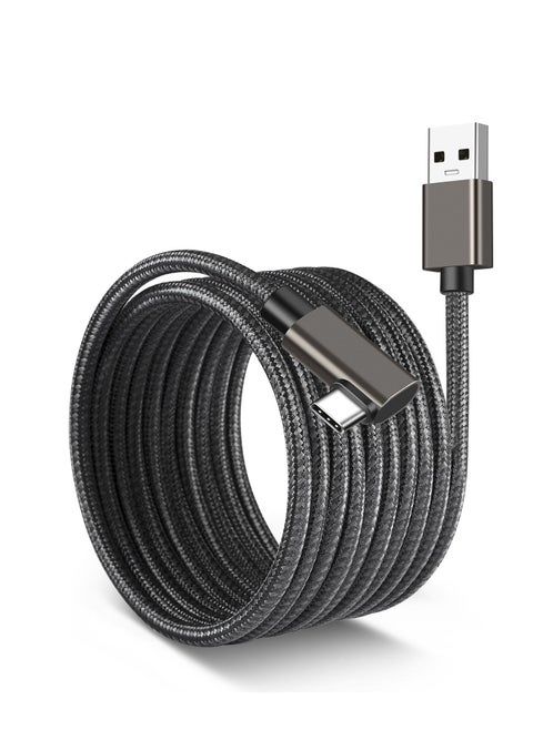 VR Link Cable 16FT Compatible with Oculus/Meta Quest 2 Accessories and Steam VR USB 3.0 to Type C Long Charger Cord High Speed PC Data Transfer for Gaming PC VR Headset and USB C Charger