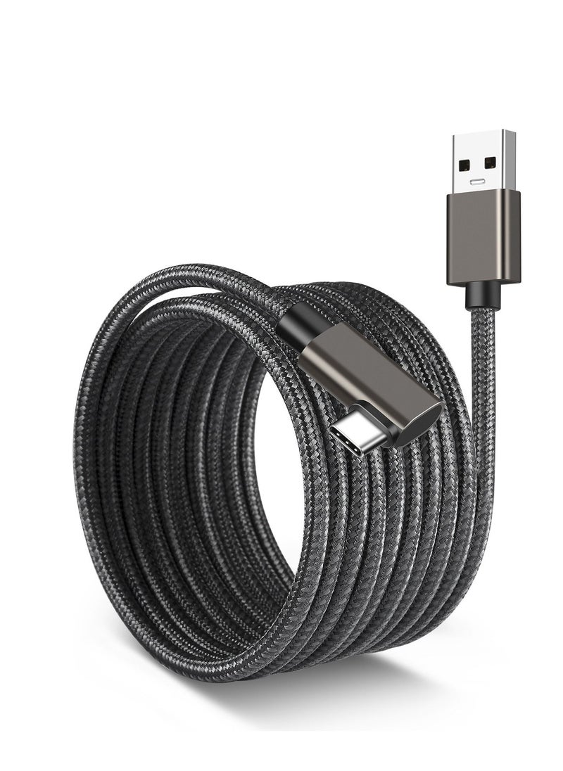VR Link Cable 16FT Compatible with Oculus/Meta Quest 2 Accessories and Steam VR USB 3.0 to Type C Long Charger Cord High Speed PC Data Transfer for Gaming PC VR Headset and USB C Charger