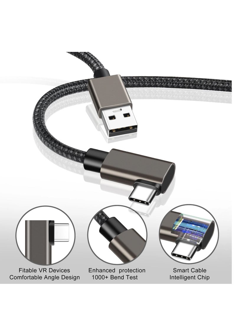 VR Link Cable 16FT Compatible with Oculus/Meta Quest 2 Accessories and Steam VR USB 3.0 to Type C Long Charger Cord High Speed PC Data Transfer for Gaming PC VR Headset and USB C Charger