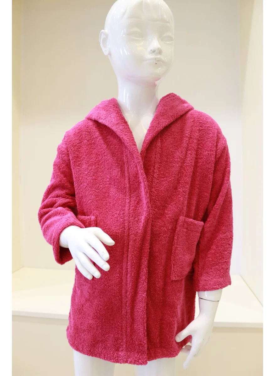 Ender Home Baby Bathrobe Children's Bathrobe Boucle Cotton Hooded Bathrobe