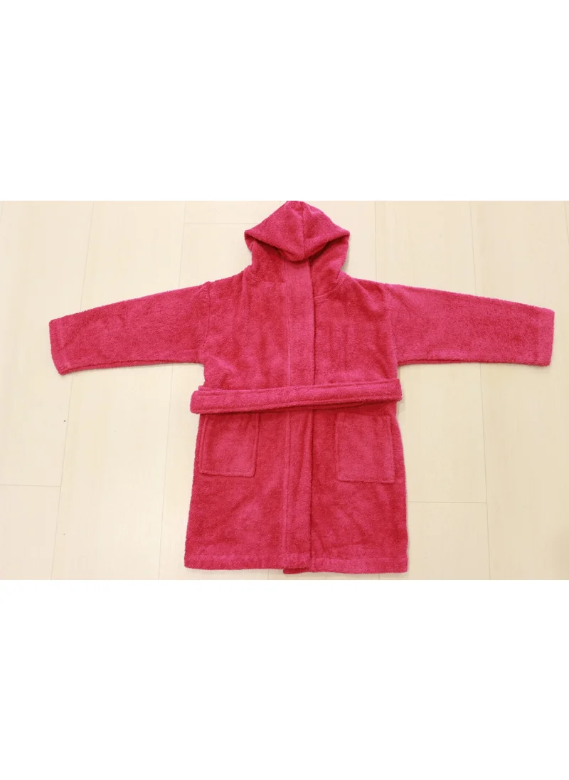 Ender Home Baby Bathrobe Children's Bathrobe Boucle Cotton Hooded Bathrobe