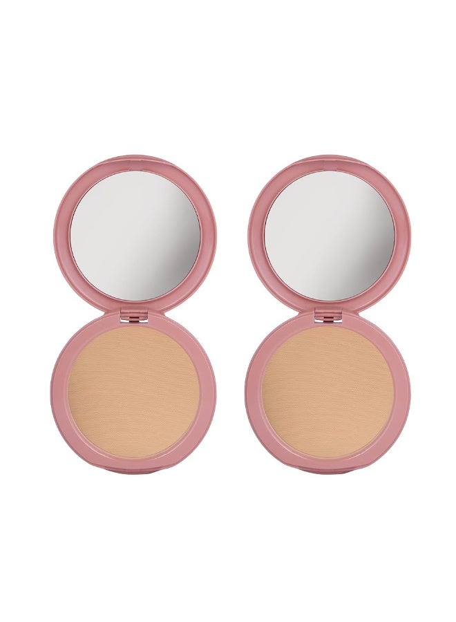 Dazller Classique Compact Powder, 9g - (Pack of 2), 8007 Cocoa, Velvety Natural Finish, Oil-Control, Sebum Absorption Formula, No-makeup look, Emollient-rich - Image 1