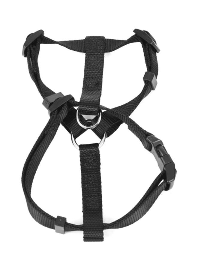 Loquat 3-Piece Adjustable Harness Leash And Collar Set Black 13x5x4cm - Image 2