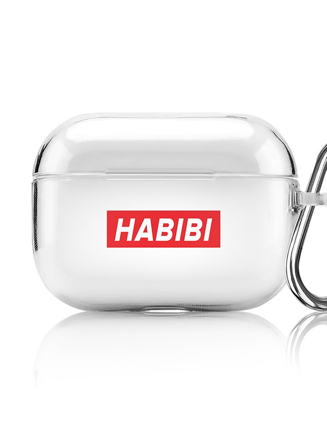 Stylizedd - Classic Clear printed Case for Apple AirPods Pro 2nd Generation Thin Transparent Cover [Designed for Apple AirPods Pro 2nd Generation] - Habibi - Image 1