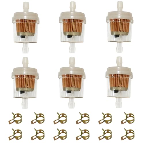 Strongthium 14 Gas Inline Fuel Filter with Magnet Replacement for 6mm7mm ATV Scooter Go Kart Dirt Bikes Snow Blower Motorcycle Lawn Mower Taotao Small Tractors Snow Mobiles Garden Tillers Generators - Image 1