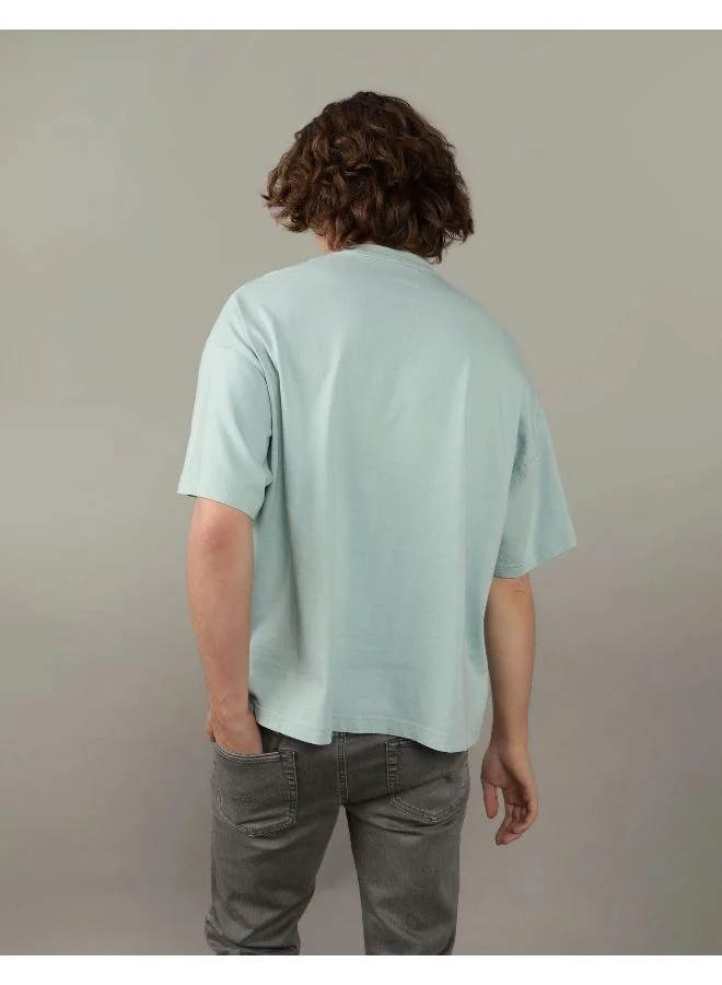 American Eagle Logo Print Crew Neck T-Shirt