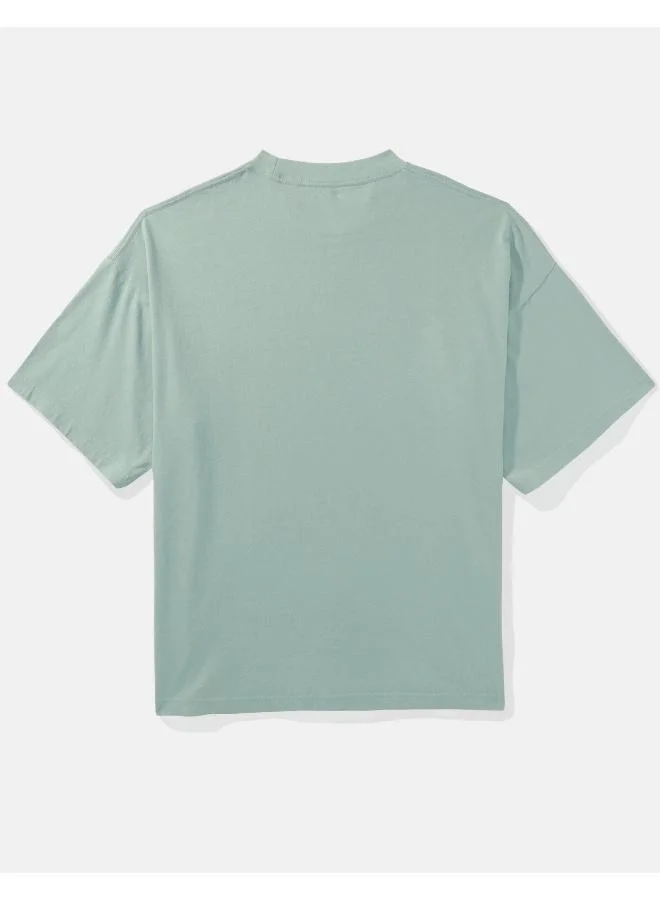 American Eagle Logo Print Crew Neck T-Shirt