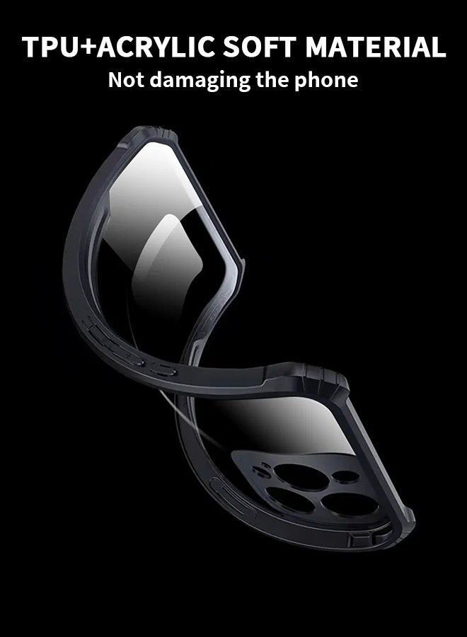 جراب Honor X9D، مصنوع من مادة TPU + أكريليك ناعمة، [خفيف الوزن ونحيف] [وسائد هوائية في الزوايا الأربع] [حواف TPU ناعمة ماصة للصدمات] غطاء حماية من السقوط لهاتف Honor X9D 5G بشاشة 6.79 بوصة، أسود - Image 4