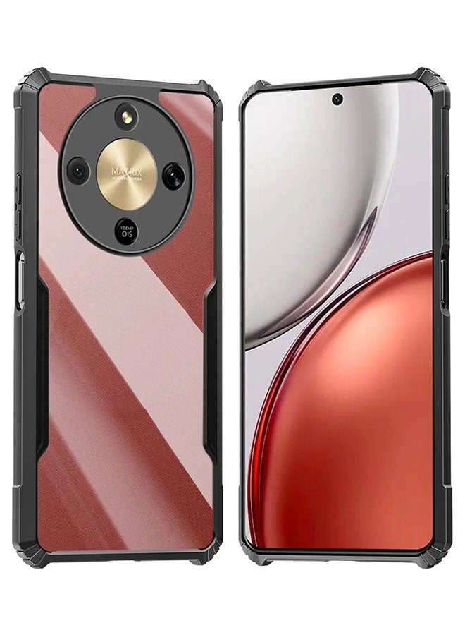 جراب Honor X9D، مصنوع من مادة TPU + أكريليك ناعمة، [خفيف الوزن ونحيف] [وسائد هوائية في الزوايا الأربع] [حواف TPU ناعمة ماصة للصدمات] غطاء حماية من السقوط لهاتف Honor X9D 5G بشاشة 6.79 بوصة، أسود - Image 1