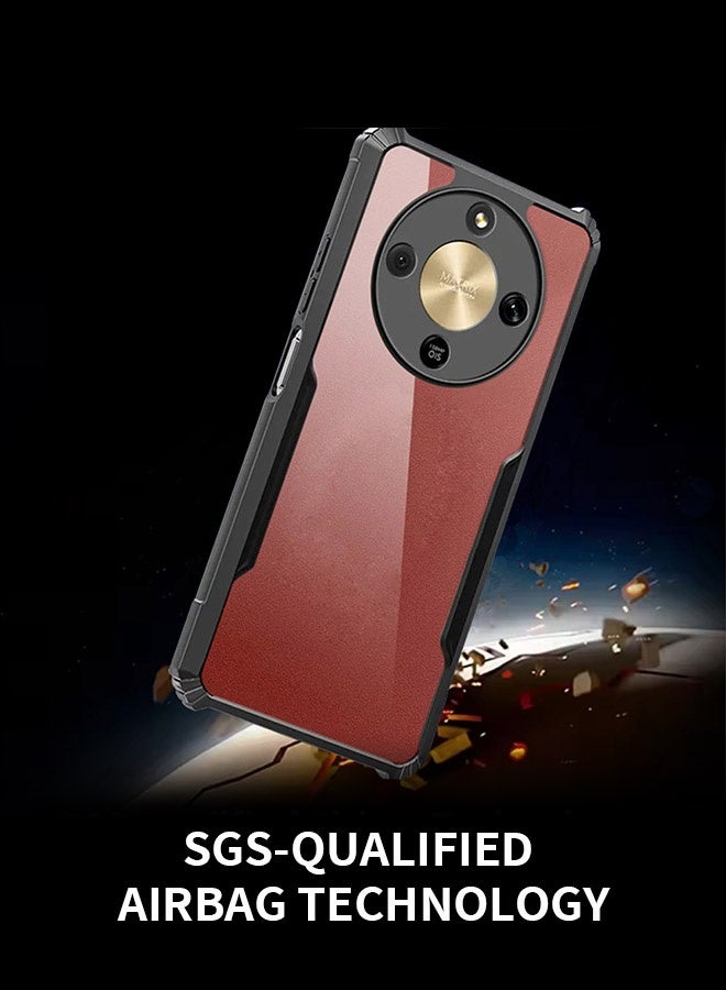 جراب Honor X9D، مصنوع من مادة TPU + أكريليك ناعمة، [خفيف الوزن ونحيف] [وسائد هوائية في الزوايا الأربع] [حواف TPU ناعمة ماصة للصدمات] غطاء حماية من السقوط لهاتف Honor X9D 5G بشاشة 6.79 بوصة، أسود - Image 5