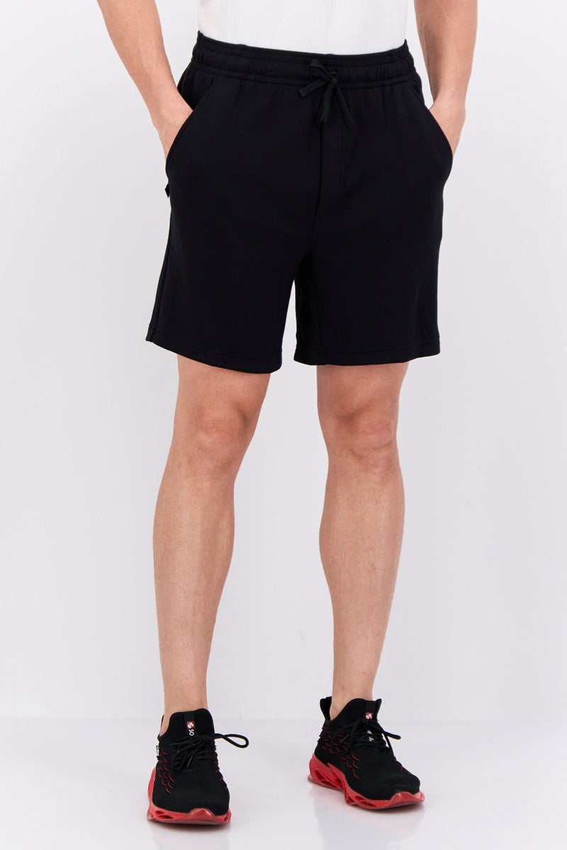 Gaiam Men Slim Fit Solid Outdoors Shorts, Black  - Image 1