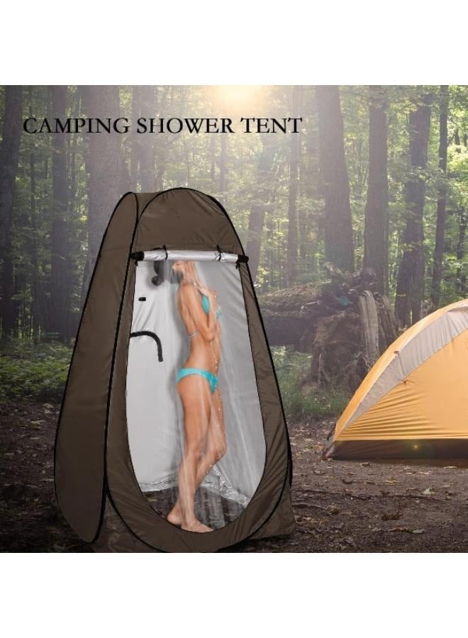 Generic Portable Pop-up Rainproof Sunscreen Camping  Shower Tent with Foldable Stool Chair  for Outdoor Travels Ativities - Image 5