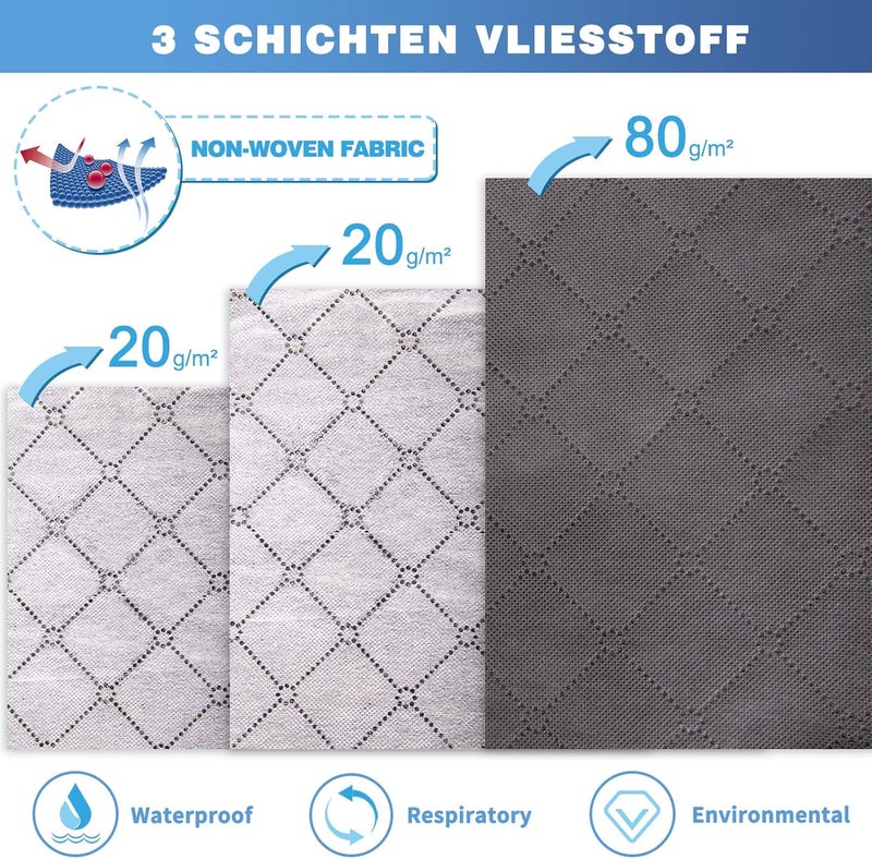 4 Pack Blanket Storage Bags with Zipper, Foldable Comforter Storage Bag, Large Organizers for Blankets, Pillow, Quilts, Linen, Storage Containers with Thick Fabric, Sturdy Zipper, 90L - Image 4