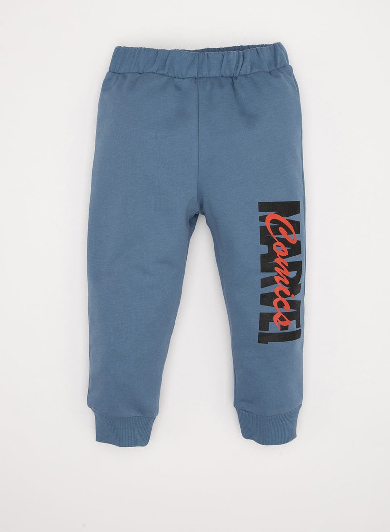 DeFacto Marvel Crew Neck Sweatshirt Elastic Waist Jogger Pants 2-Piece Set - Image 2