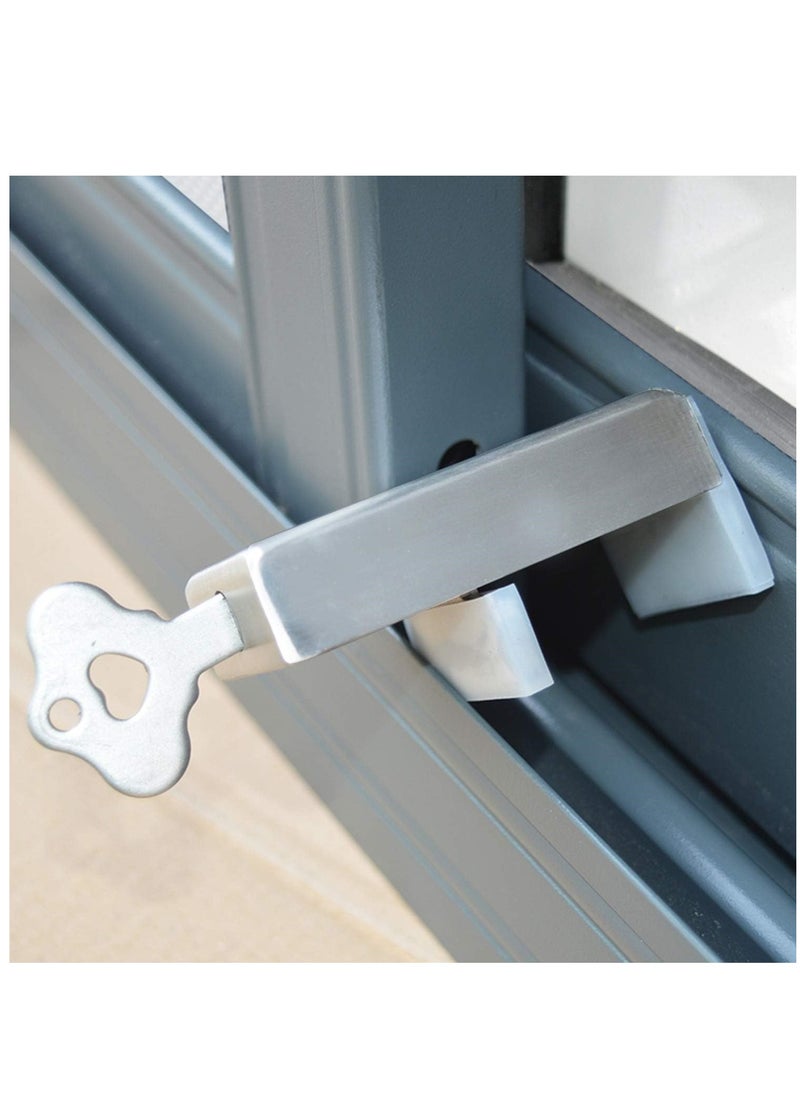Window Locks,1 Sets Window Locks Security Door Stopper Window Security Aluminum Sliding Window Locks