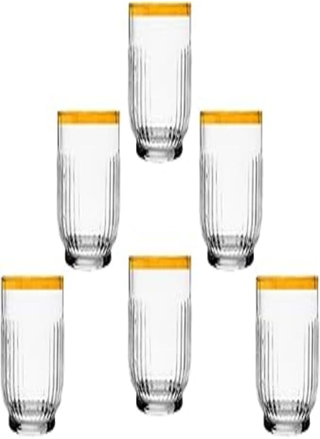 segaey LAV TOKYO Glasses Set, Clear, Pack of 6 