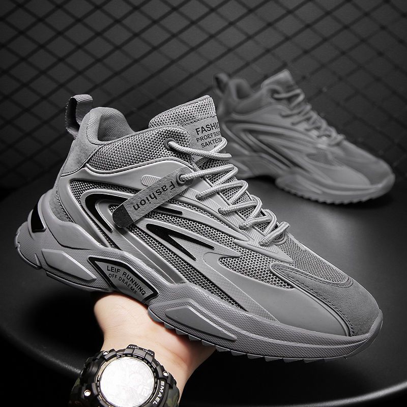 2023 Spring Mens Breathable Mesh Sneakers Grey 