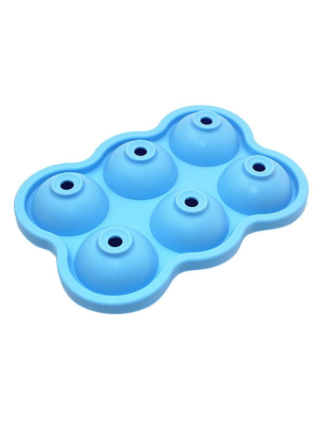 Loquat 6-Holes Silicone Ice Cube Mould Blue