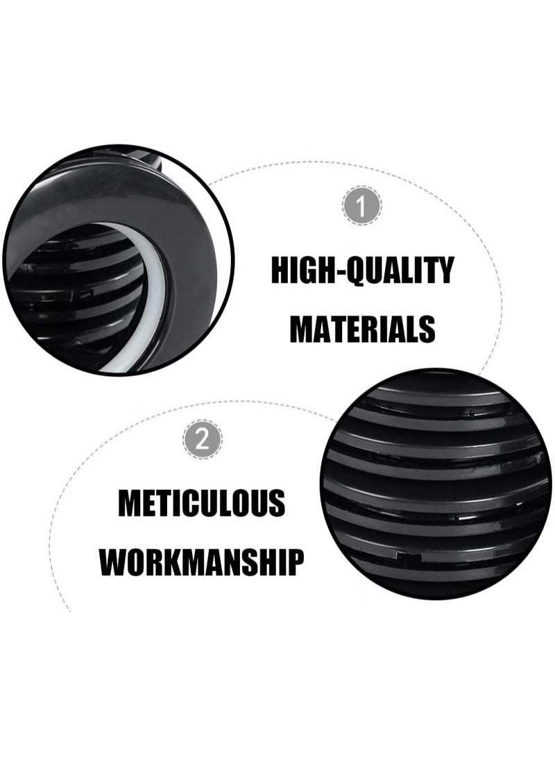 AL WADI FURNITURE AWF Al Wadi Furniture Pack of 20 Black Curtain Grommets Round Plastic Curtain Eyelet Rings with nano-scale silencer ring, DIY Rings for Window Curtain, Shower Curtain, Locker Room Door Curtain  - Image 4