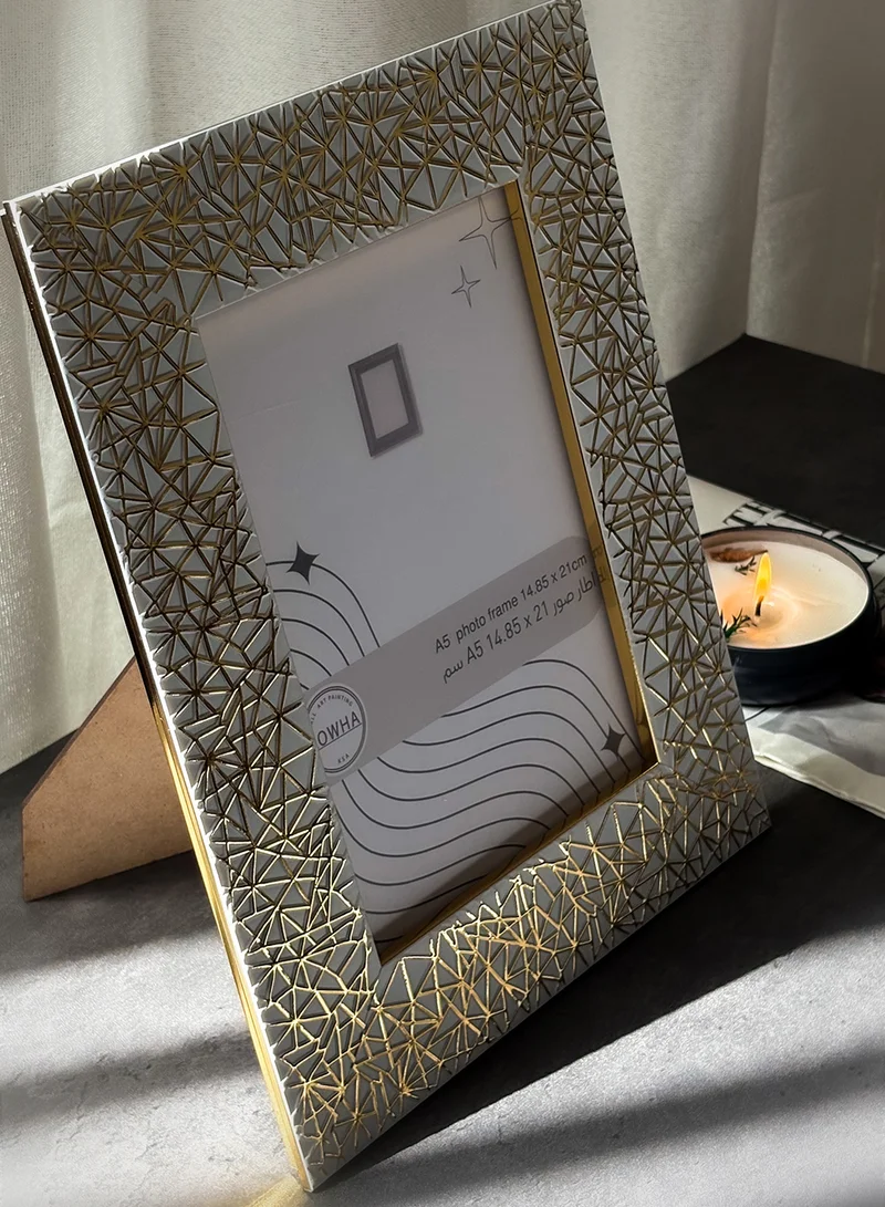 LOWHA Ornate Tabletop Picture Photo Frame with MDF Backing Includes Built-in Stand and Acrylic Front