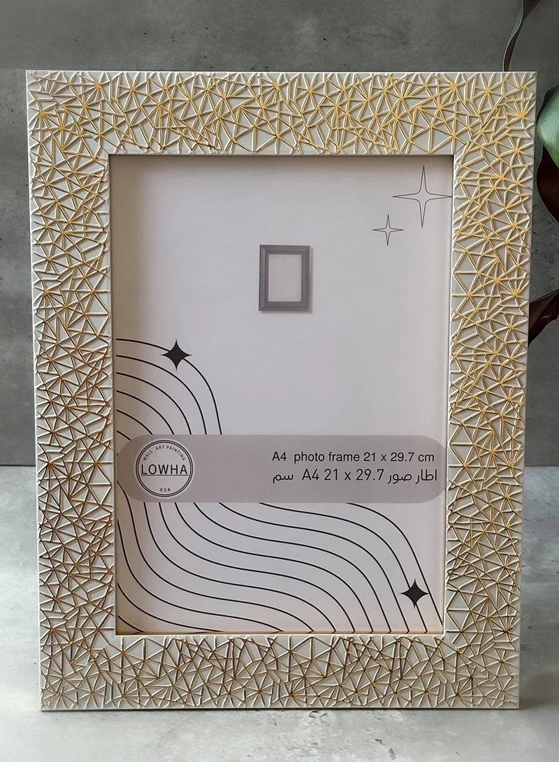 LOWHA Ornate Tabletop Picture Photo Frame with MDF Backing Includes Built-in Stand and Acrylic Front
