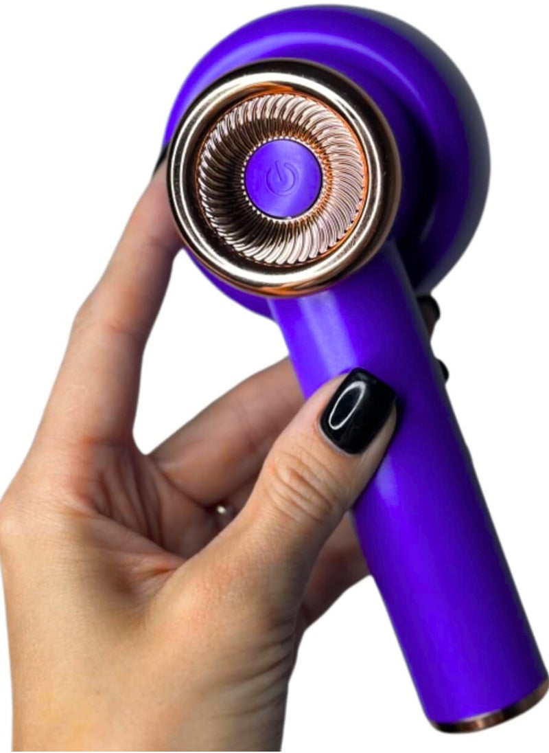 Rechargeable Lint Remover Fabric Shaver Effectively and Quickly Remove Fuzz for Clothes, Sweater, Couch, Sofa, Blanket, Curtain, Wool, Purple