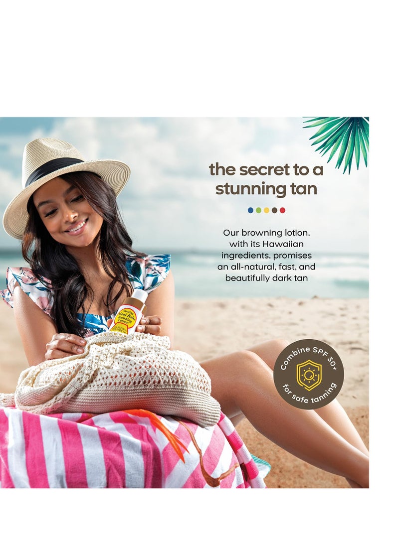 Maui Babe Maui Babe Browning Lotion - Natural Hawaiian Tan Accelerator with Vitamins & Antioxidants - Moisturizing Formula for All Skin Types - Made in USA - 4 fl oz  - Image 5