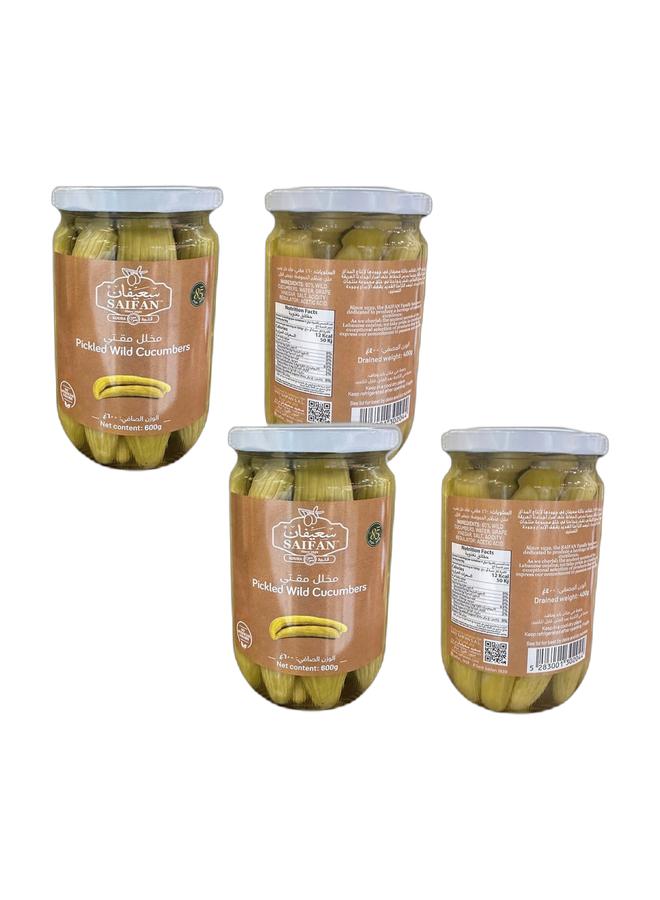 SAIFAN pickled wild cucumber (Mokti) 2x600 Grs | Lebanon | Bundle - Image 1