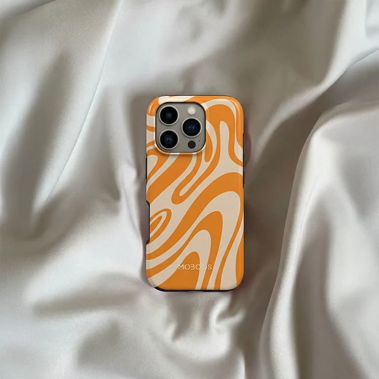 Mobcos Mobcos iPhone 17 Pro Max Sunset Swirl Mobcos iPhone 17 Pro Max Sunset Swirl Premium Case Compatible with Hybrid Dual-Layer Hard Shell + Silicone Protection - Scratch-Resistant Shockproof Mobile Cover  | Best Price UAE