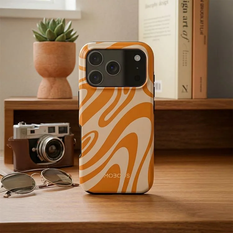 Mobcos Mobcos iPhone 17 Pro Max Sunset Swirl Mobcos iPhone 17 Pro Max Sunset Swirl Premium Case Compatible with Hybrid Dual-Layer Hard Shell + Silicone Protection - Scratch-Resistant Shockproof Mobile Cover  | Best Price UAE