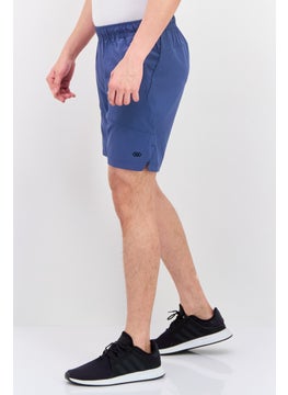 Legend Men Sportswear Fit Drawstring Training 7 Inseam Shorts, Blue  - Image 2