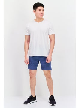 Legend Men Sportswear Fit Drawstring Training 7 Inseam Shorts, Blue  - Image 4