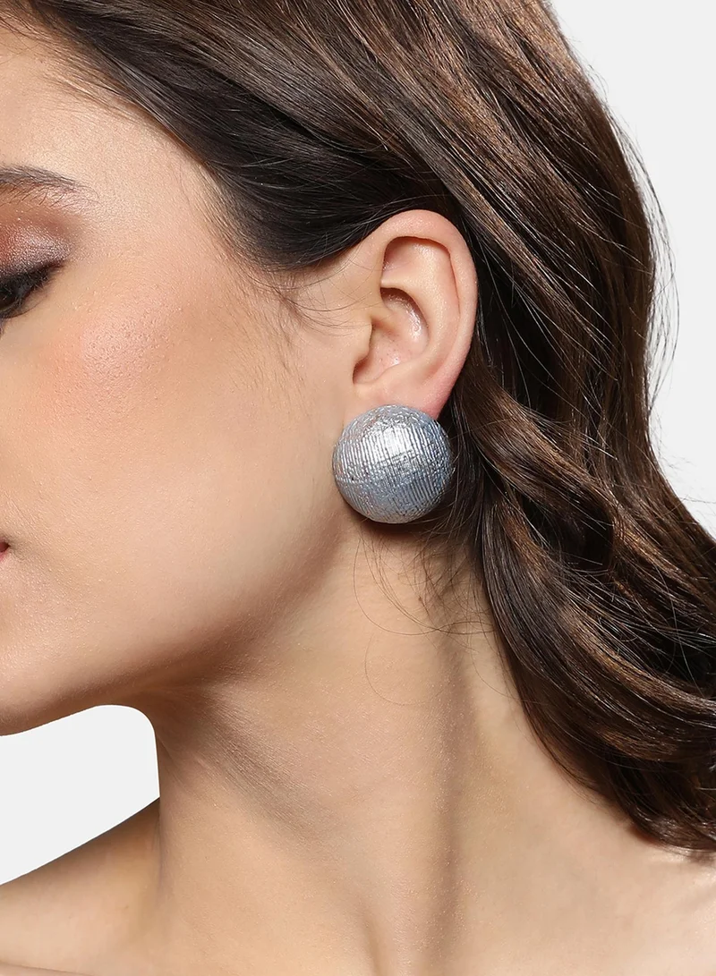 سوهي أقراط مضلعة - أزرق ثلجي