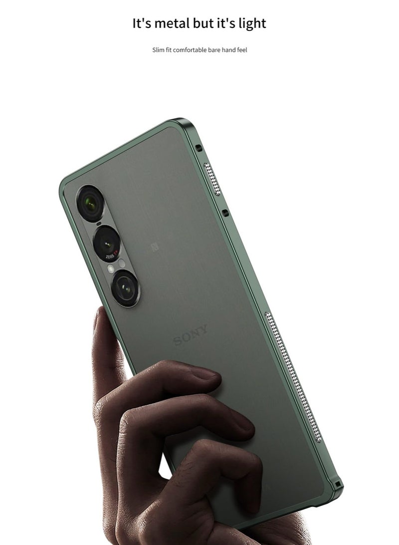 general Case Compatible with Sony Xperia 1 VII 5G (2025), Aluminum Alloy Metal Frame Anti-Drop Shockproof Bumper Heat Dissipation Cover for Sony Xperia 1 VII - Image 3