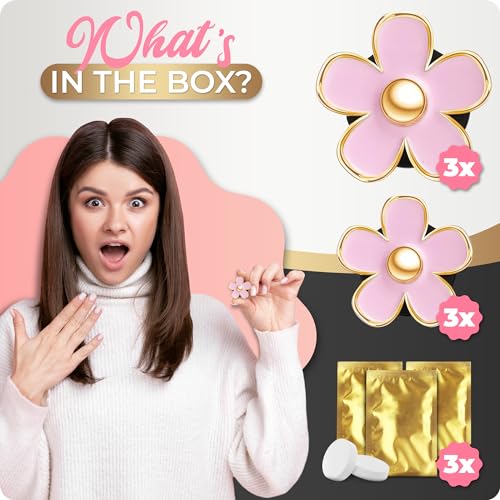 Zadin 6 Pieces Daisy Car Decoration Flower Air Vent Clip Air Conditioning Outlet Clip Car Air Freshener Clip Car Interior Decor Charm Colorful Interior Accessories for Girls Women - Image 5
