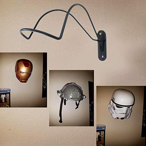 Pmsanzay Strong Iron Rack for Electronic Helmet Wall Mounted | Helmet Storage Display | Helmet Collection Wall Hanger Stand | No Helmet - Image 3