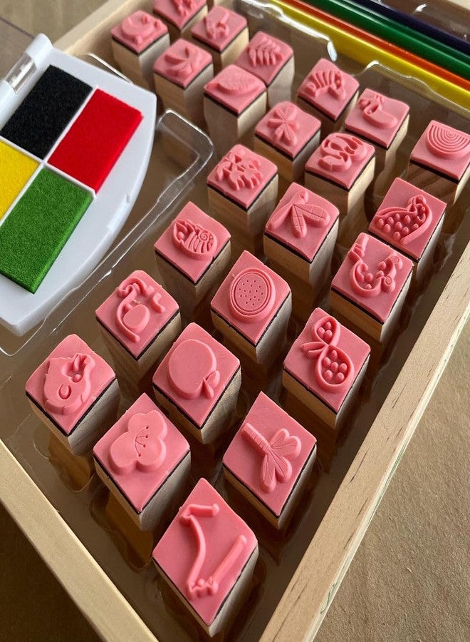 مجموعة طوابع خشبية مفتوحة النهاية - سفاري الأدغال - Image 4