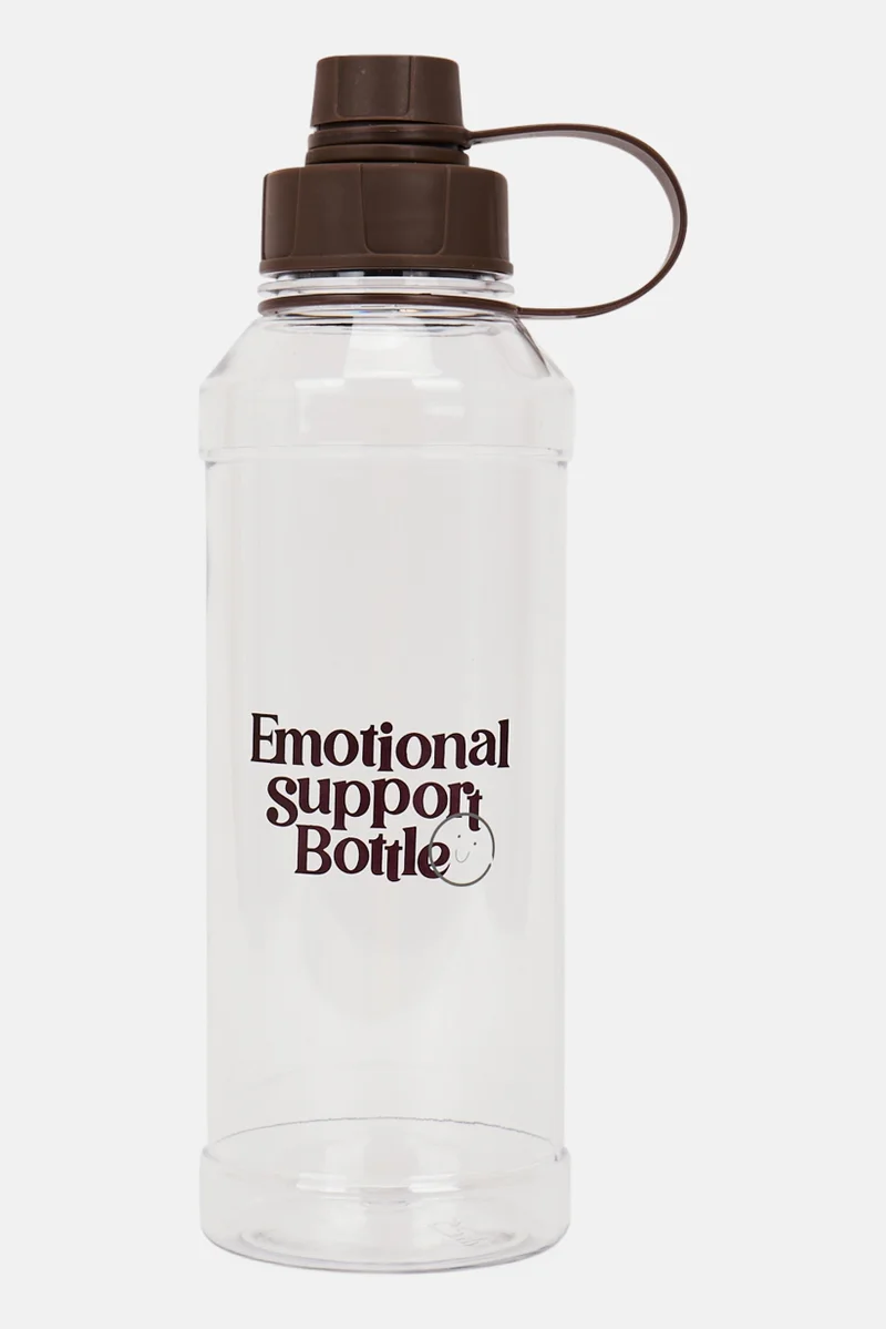 Plastic Emotional Support Water Bottle, Transparent