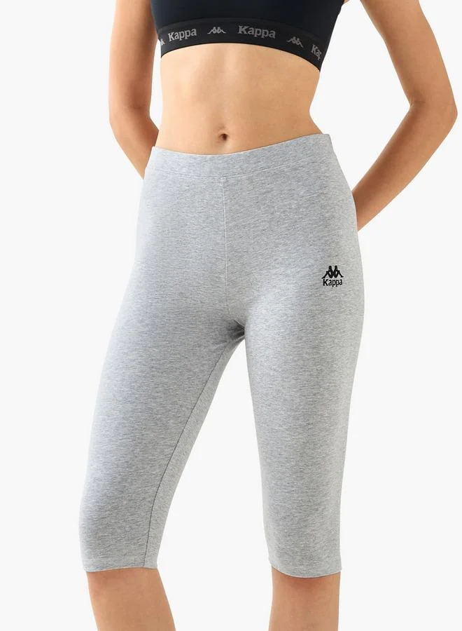 كابا Kappa Pack of 3 Elasticated Knee Length Leggings with Logo Design